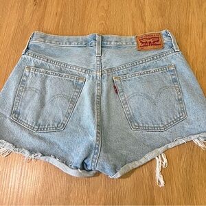 501’s Levi's Light Blue shorts